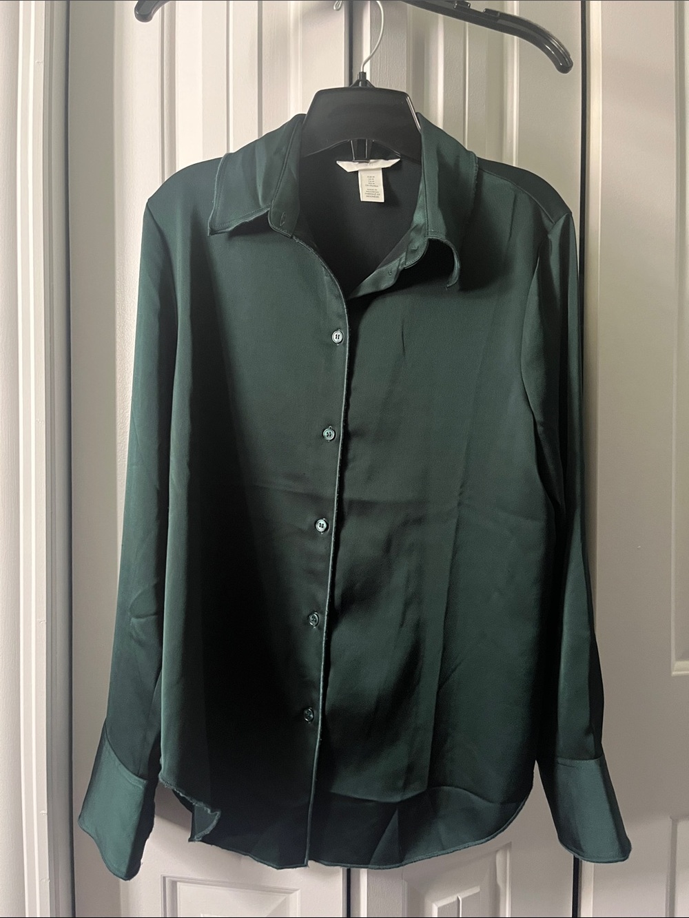H&M Dark Green Button Down Shirt
